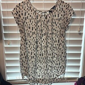 Alice Blue Cream and Black Patterned Blouse